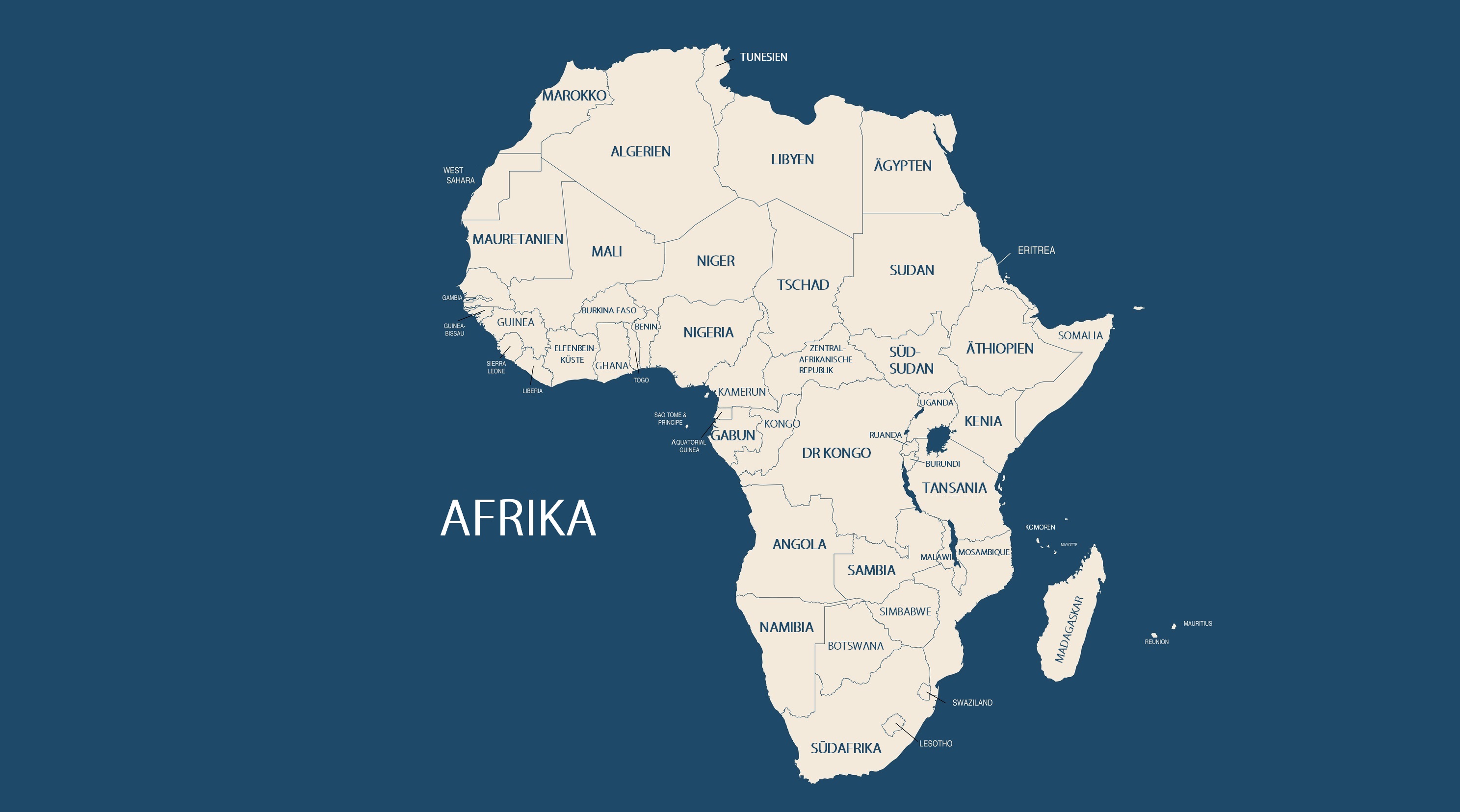 afrika karta med huvudstäder Karta över afrika med alla länder och ...