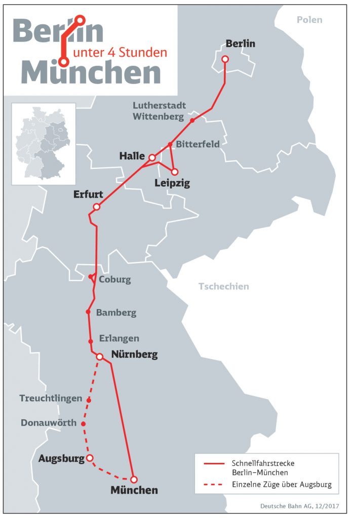 Verkehr Jungfernfahrt im BerlinExpress Bayernkurier